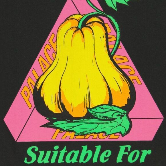 PALACE Nein Cheese Nein Egg T-shirt Black - Picture 2 of 5